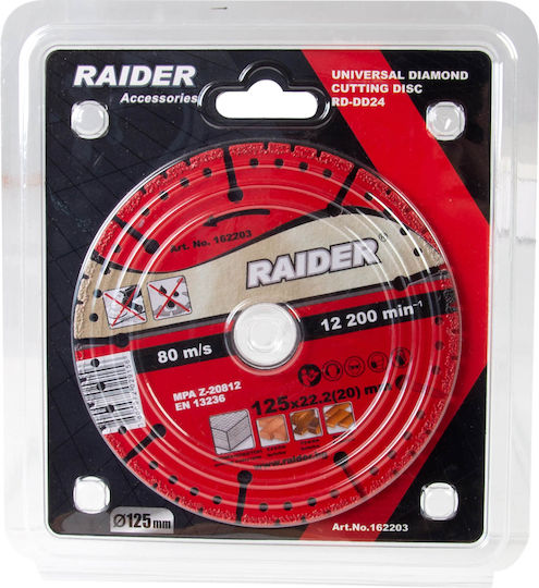 Raider Disc de tăiere Materiale de construcție 125mm 162203