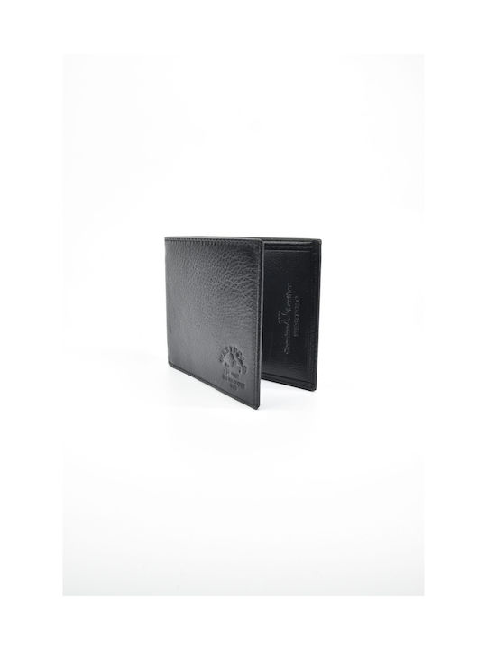 West Polo Men's Leather Card Wallet Black WSP-008