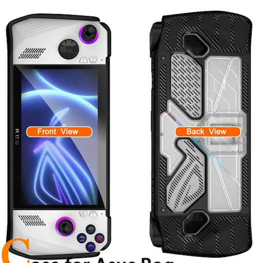 Пластмаса Защитен калъф за конзола ROG Ally Черен