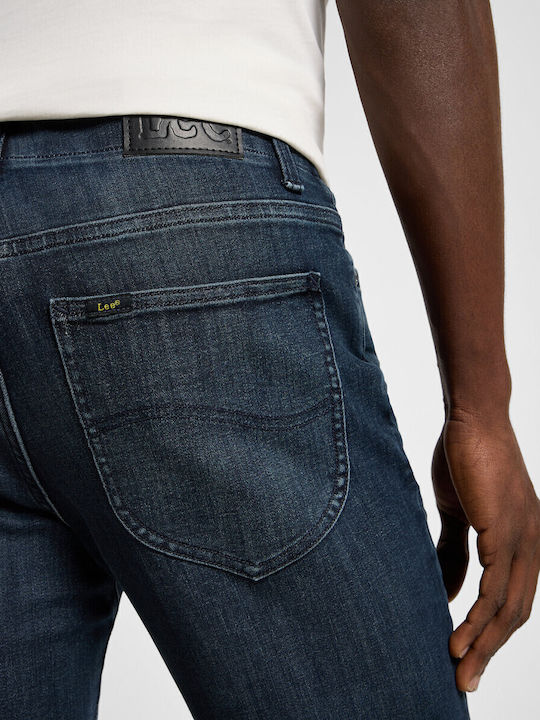 Fit Mvp Ανδρικό Παντελόνι Τζιν Ελαστικό με Slim Straight Εφαρμογή Blue Denim