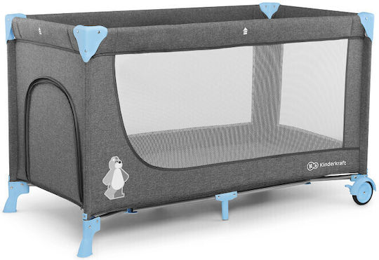 Kinderkraft Joy Laufstall mit Matratze Gray 126x75cm