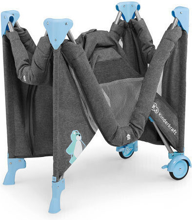 Kinderkraft Joy Laufstall mit Matratze Gray 126x75cm