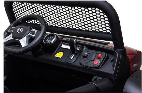Детска Електрическа Кола Две места с Дистанционно управление Unimog Зелен