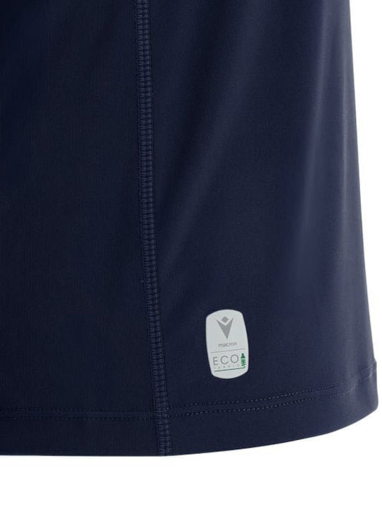 Дамска Спортна Блуза Къс ръкав Blue Navy/White