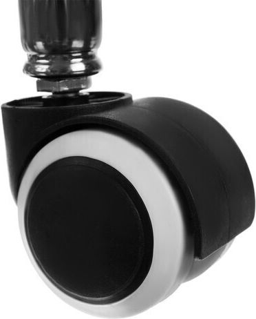 Beautylushh Wheeled Stool Black