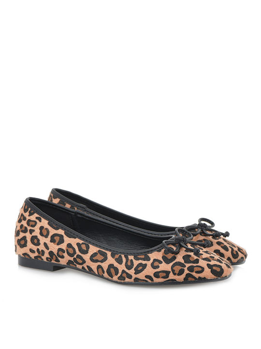 Exe Damen Ballerinas in Braun Farbe