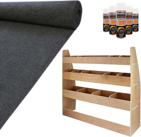 11sqm Anthracite Van Lining Glue & VW Caddy Rack