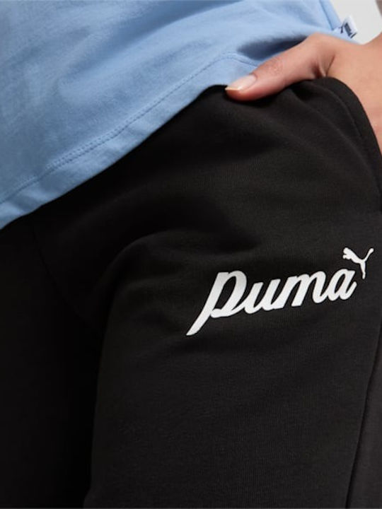 Damen Jogginghose Fleece Schwarz