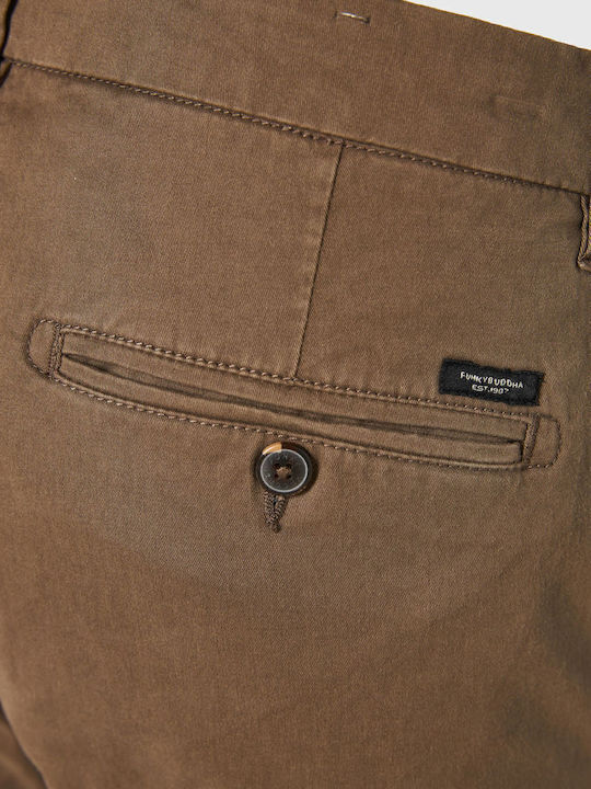 Trousers Chino in Regular Fit Brown