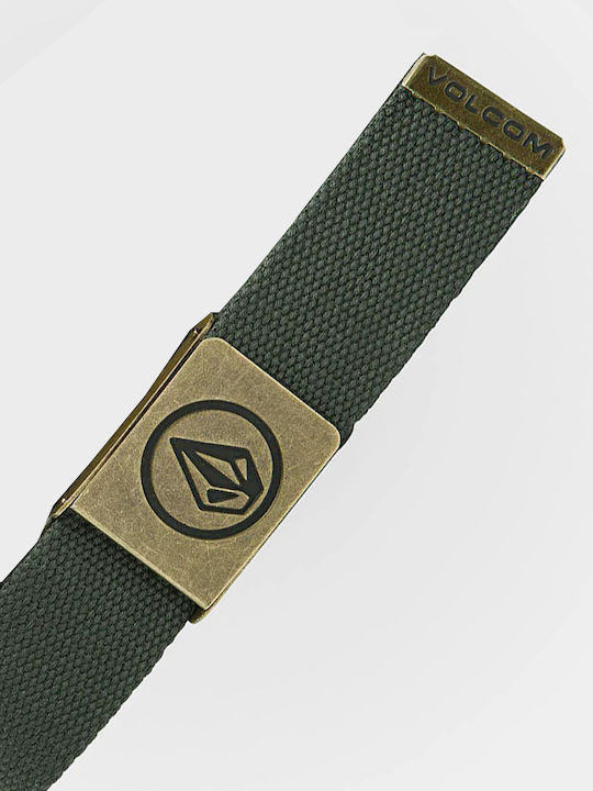 Circle Web Men's Belt Green