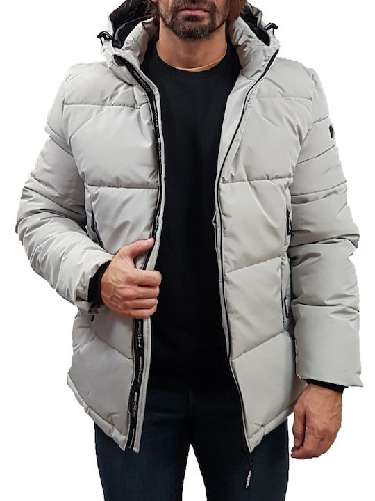 Rebase Herren Jacke Lässig Gray