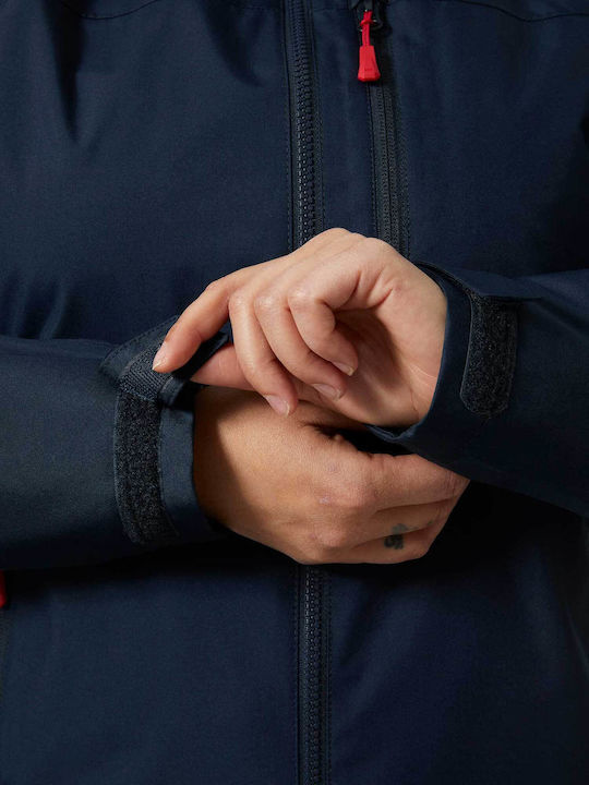 Women's for Hiking Short Lifestyle Jacket for Winter with Hood Blue