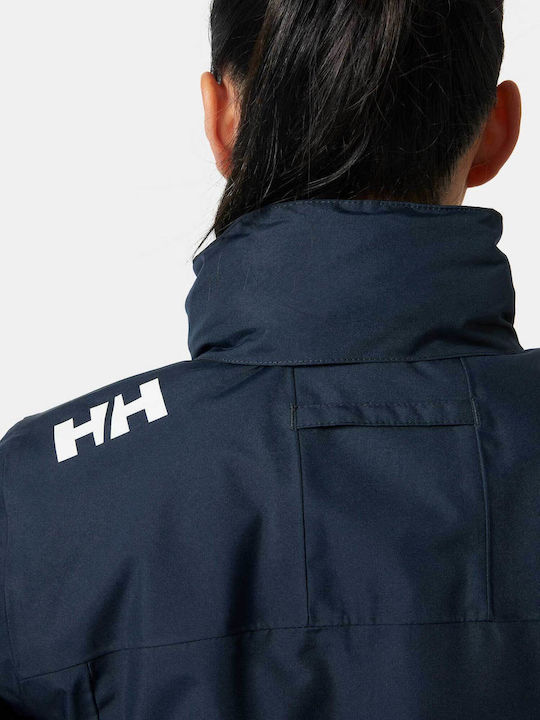 Women's for Hiking Short Lifestyle Jacket for Winter with Hood Blue