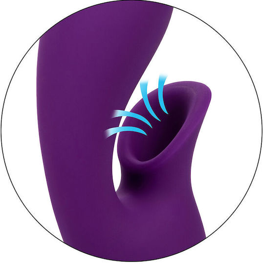 Calexotics Huntington Beach Heartbreaker Δονητής Μασάζ με Απομακρυσμένο Έλεγχο Μωβ