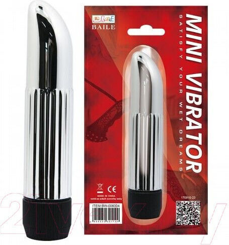 Baile Mini Δονητής Bullet 13.6cm Ασημί