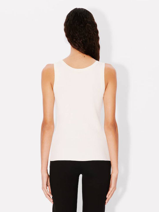 Kenzo Women's Athletic Blouse Sleeveless White