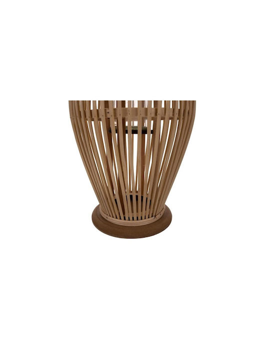 Wooden Lantern Brown 23x17x40cm