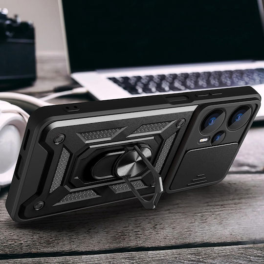 Techsuit Camshield Back Cover Πλαστικό / Σιλικόνης Ροζ Χρυσό (Poco F6)