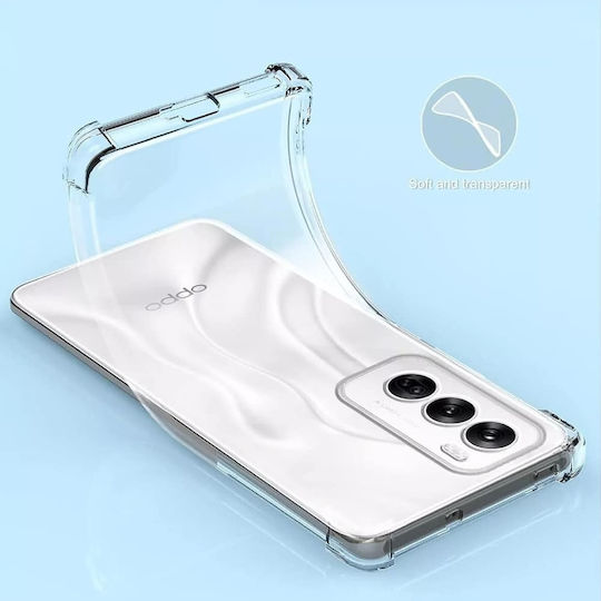 Techsuit Shockproof Clear Задна корица Силикон Прозрачен (Oppo Reno12 Pro)