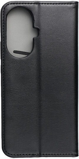Smart Book Σιλικόνης / Υφασμάτινο / Πλαστικό Μαύρο (Huawei Nova 12s)