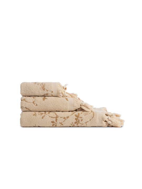 Nef-Nef Homeware Handtuch Premium Livery 30x50εκ. Curry Gewicht 550gr/m²