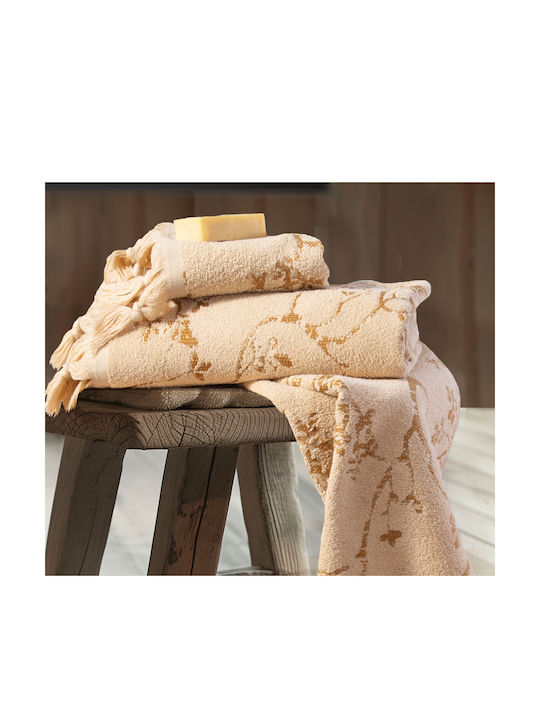 Nef-Nef Homeware Handtuch Premium Livery 30x50εκ. Curry Gewicht 550gr/m²