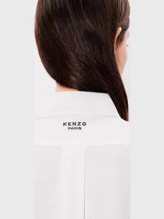 Kenzo 'boke Flower' Бродирана Вталена Риза Бяла Fe62ch2559lo.01