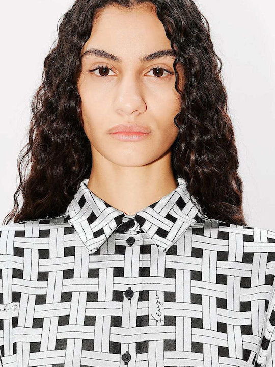 Kenzo Weave Oversized Shirt Grey Fe62ch2549i1.93