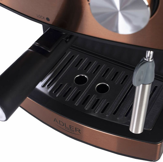 Adler Automatic Espresso Machine 850W Pressure 15bar Beige AD 4404