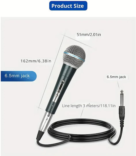 Woxline Δυναμικό Microfon XLR De mână pentru Vocale