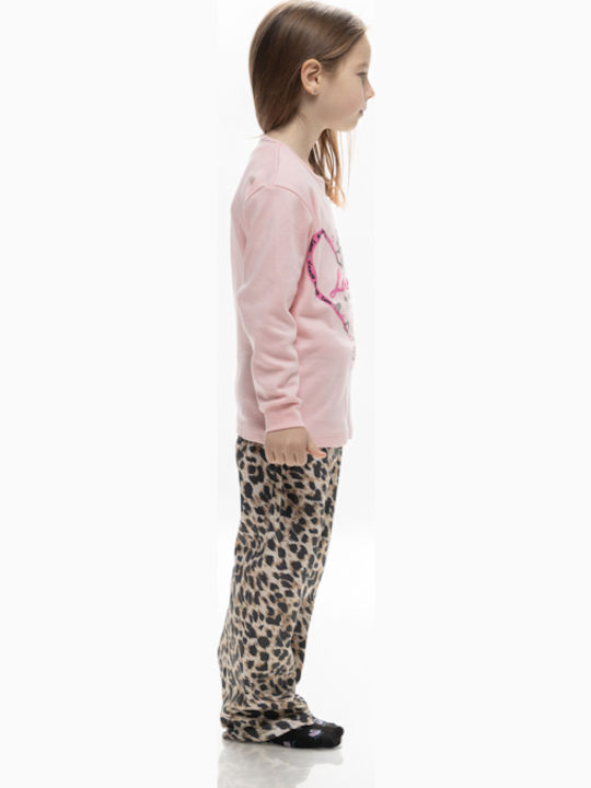 Galaxy Kinder Schlafanzug Winterlich Baumwoll Pink