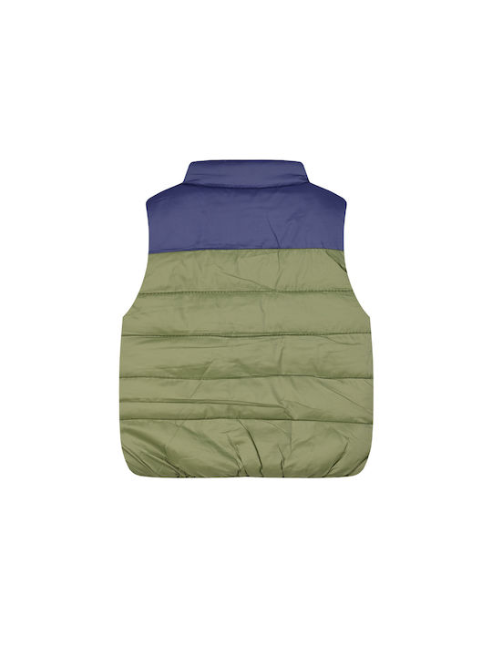 Energiers Kids Casual Jacket Sleeveless with Hood Haki