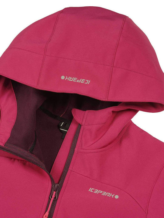 Kobryn Παιδικό Casual Μπουφάν με Κουκούλα Pink