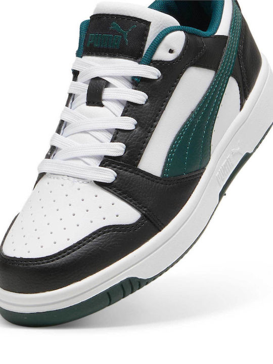 Rebound V6 Kinder Sportschuhe Basketball mit Schnürsenkeln Schwarz