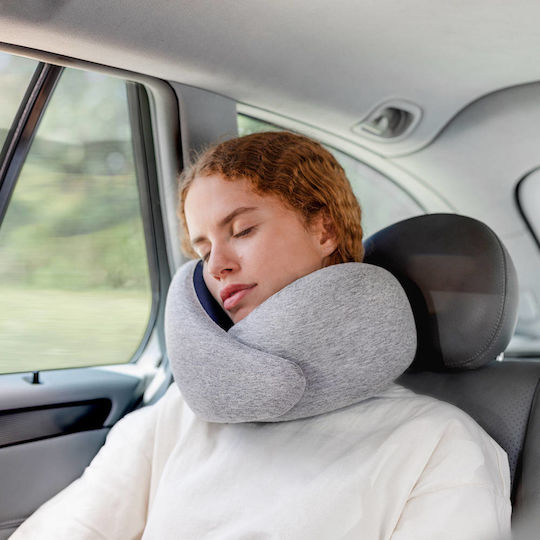 Ostrichpillow Μαξιλαράκι Ταξιδίου Memory Foam Γκρι