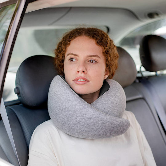Ostrichpillow Pernă de călătorie Bumbac Gri M25xL17xH7cm