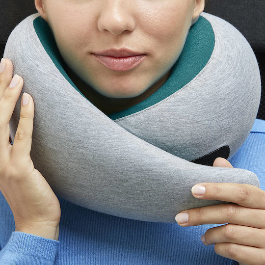 Ostrichpillow Μαξιλαράκι Ταξιδίου Memory Foam Γκρι