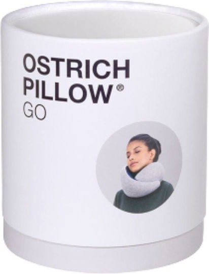 Ostrichpillow Pernă de călătorie Bumbac Gri M25xL17xH7cm