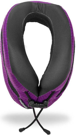 Cabeau Evo Cool Memory Foam Travel Set Pillow and Earplugs with Carrying Case Purple