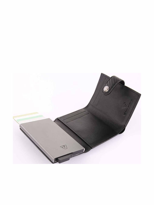 Кожен Мъжки Портфейл с RFID Черен