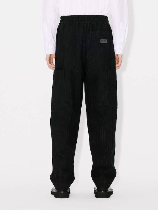 Kenzo Men's Trousers Cargo in Loose Fit Black