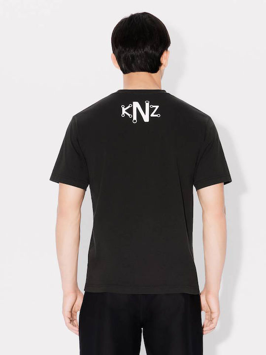 Kenzo T-shirt Bărbătesc cu Mânecă Scurtă Negru