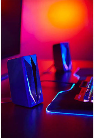 HAMA uRage BLAST-R 200 Компютърни тонколони 2.0 с RGB осветление и мощност 2.5W в Черен цвят