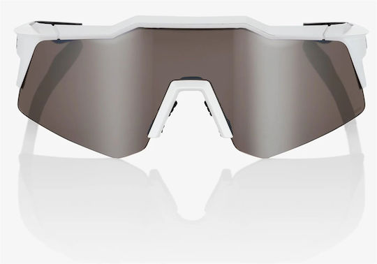 100% Велосипедни очила Speedcraft XS с Бял рамка и Dark лещи