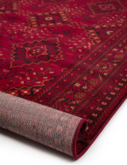 Viokarpet Mauri 02269 Teppich Rechteckig Synthetisch,Polyester/Cotton/Leather Burgundy