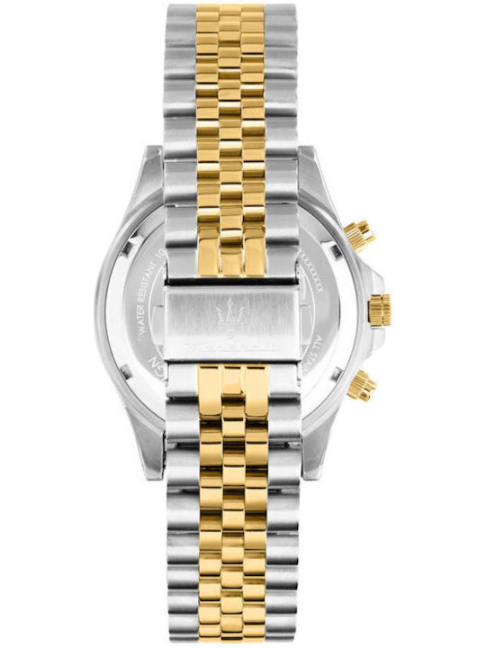Maserati Men's Watch 44mm Chronograph Battery with Metal Bracelet