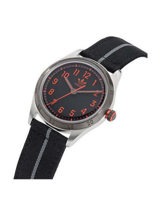 adidas Code Four Men's Watch 42mm Battery with Black Fabric Strap