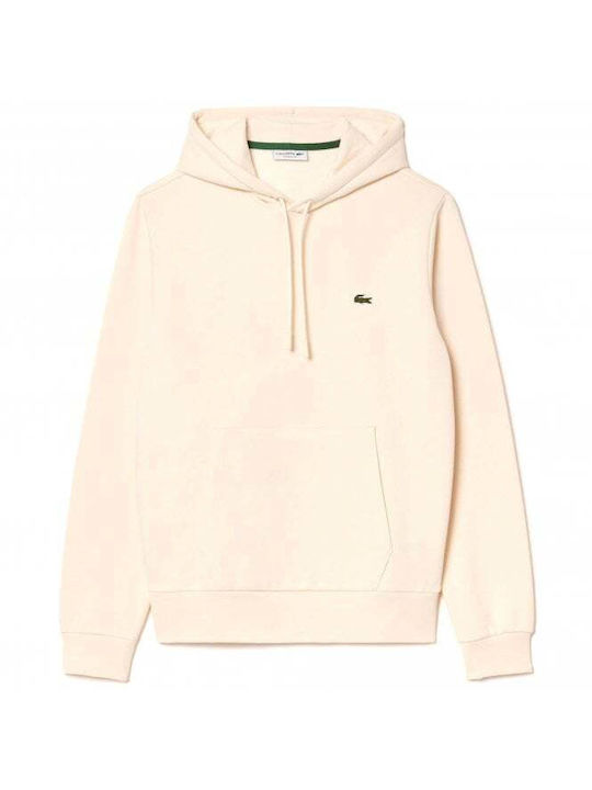 Lacoste Men's Sweatshirt with Hood Ecru