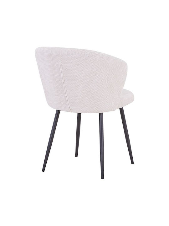 Karg Dining Room Fabric Chair White / Black 57x62x80cm