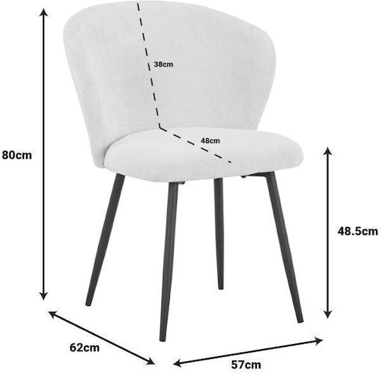 Karg Scaune Sala de mese Anthracite / Black 1buc 57x62x80buc